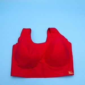 Victoria's Secret Bralette Womens Large - XXL Lounge Red Seamless Stretch Nylon